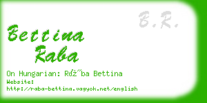 bettina raba business card